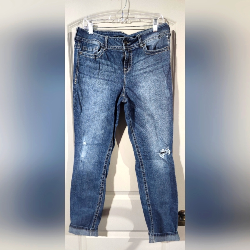 Maurices Distressed Boyfriend Jean